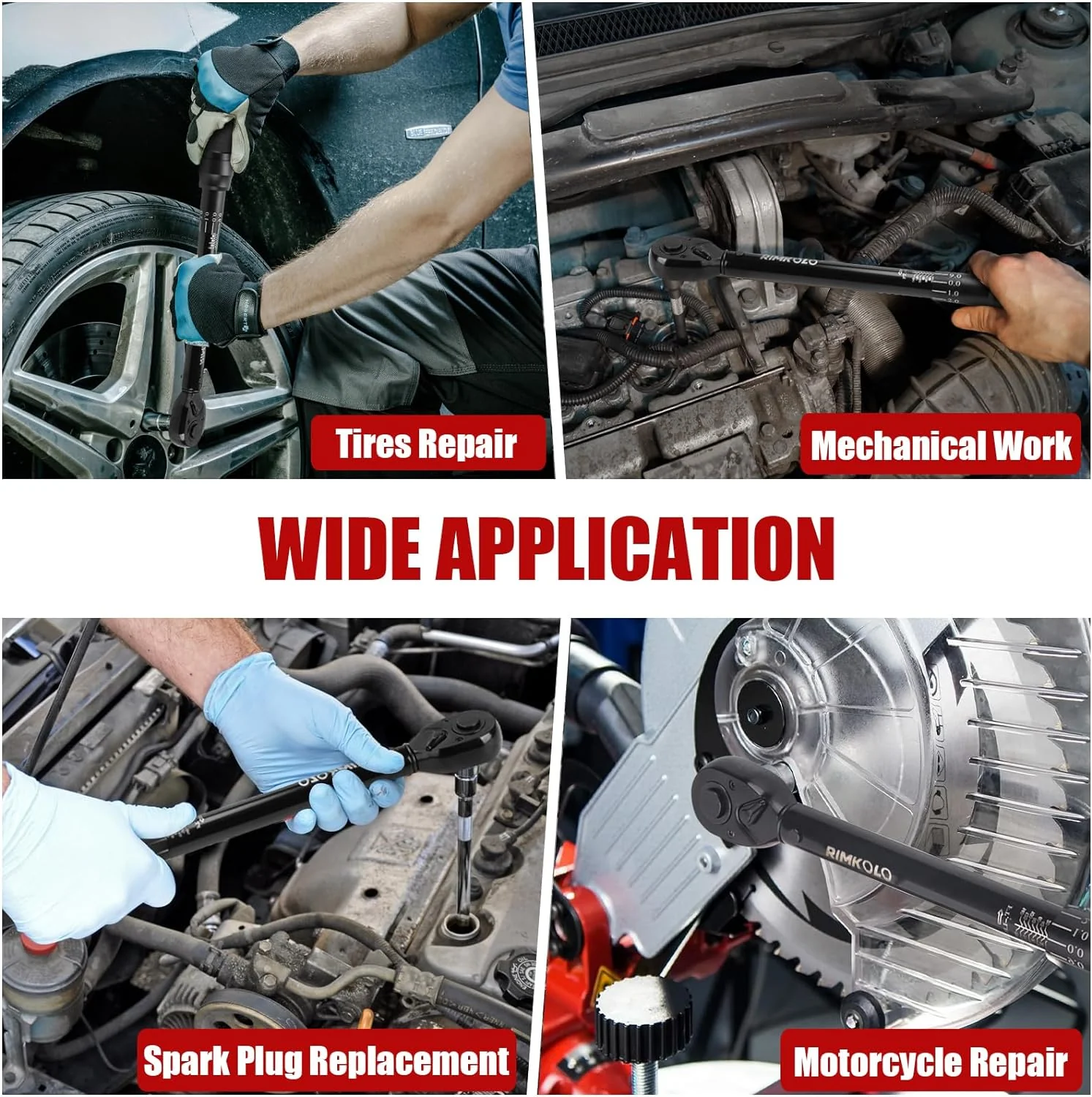 1-Inch Drive Click Torque Wrench, Dual-Scale Adjustable Torque Wrench Set with a Hex Key 200-1000ft.lb / 271-1356.7Nm - Image 8