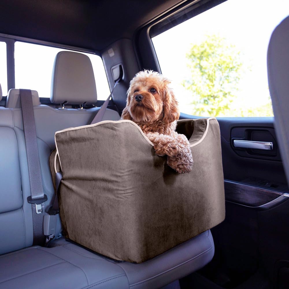Dog Booster Car Seat For Small Dogs 5-15 lbs, 17H x 15W x 19L in - Lookout I - Image 4