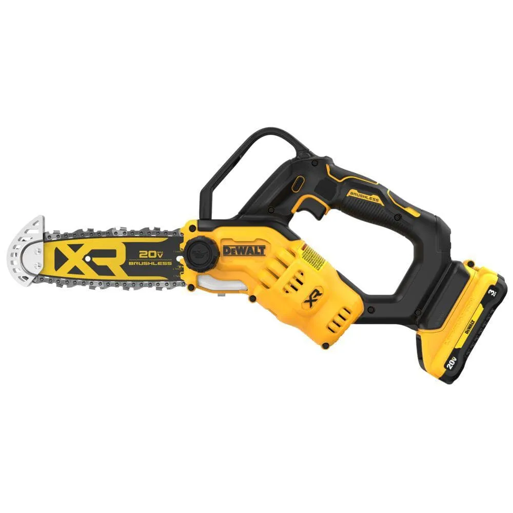 8-Inch 20V Cordless Pruning Chainsaw Kit with 3Ah Battery and Charger - DCCS623L1 - Image 4