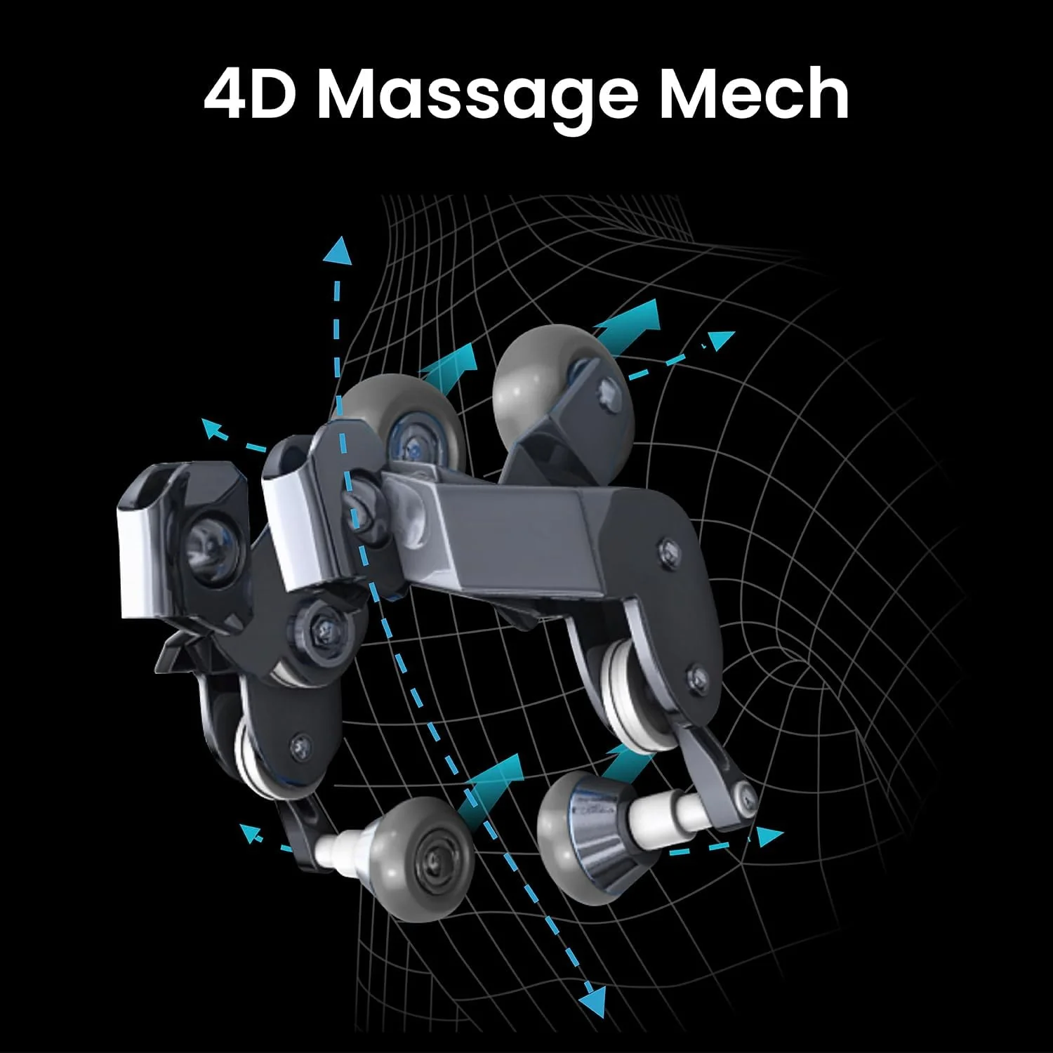 Titan Full Body Massage Chair With 4D Massage Roller, SL Track, 3 Stage Zero Gravity Reclining, Black - Pro 4D Endor - Image 2