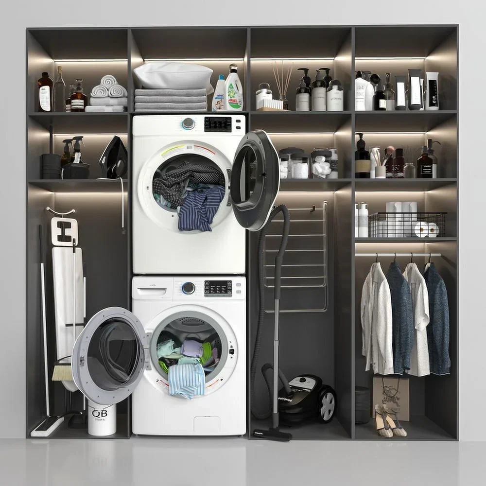 KoolMore Front Load Electric Dryer, 8 Cu. Ft., White, 240V - Image 4