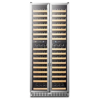 Lanbo 32 Inch 287 Bottle Dual Zone Compressor Freestanding Wine Refrigerator - LW328DD