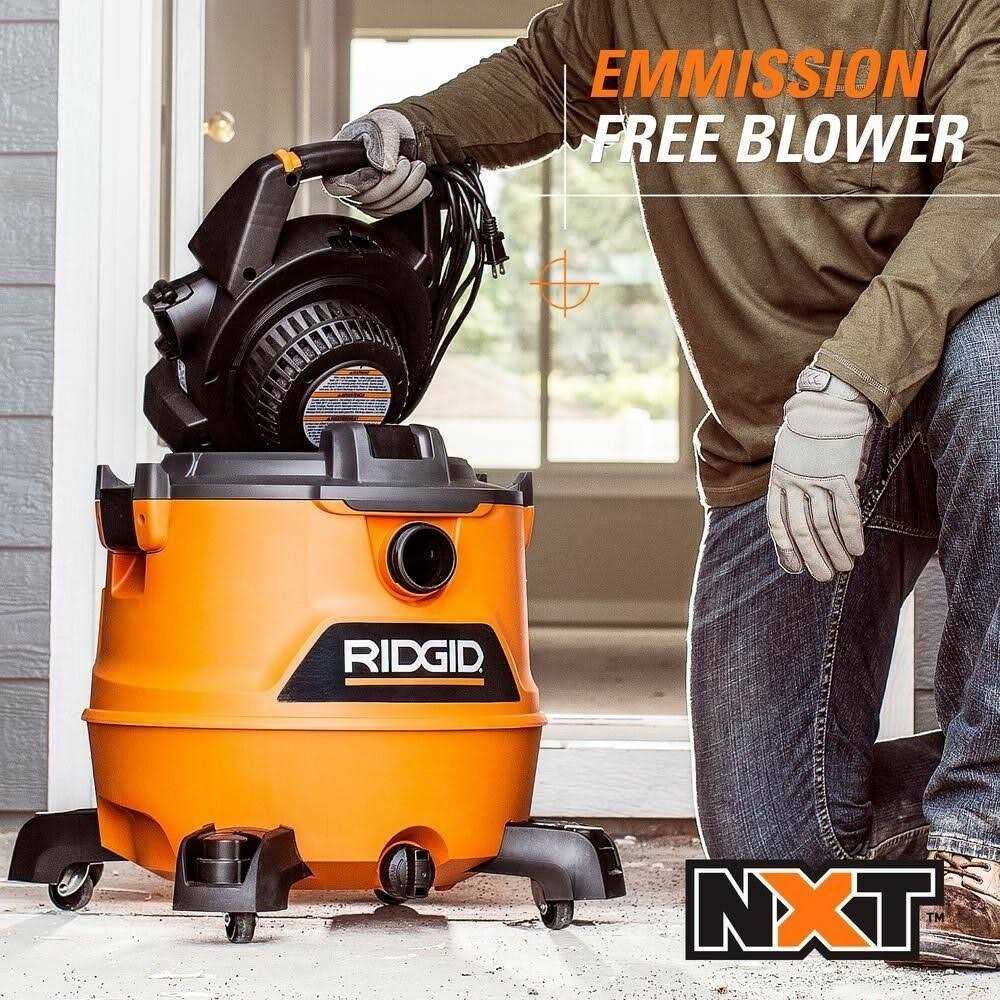 RIDGID 16 Gallon 6.5 Peak HP NXT Wet/Dry Shop Vacuum With Detachable Blower - HD1600 - Image 4
