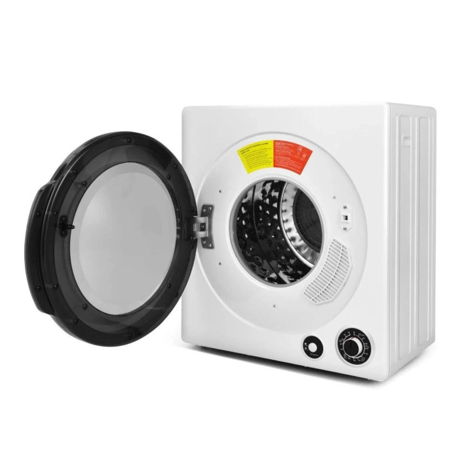 Compact Electric Tumble Dryer, 13.2lbs, White, Stainless Steel Tub, 4 Drying Modes, 2 Heat Settings - Image 4