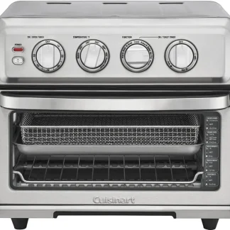 Cuisinart Air Fryer Toaster Oven With Grill, Stainless Steel, 0.6 Cubic-Foot, 1800 Watts - TOA-70