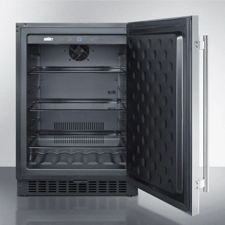 24in Wide Built-In All-Refrigerator With Stainless Steel Cabinet - Image 6