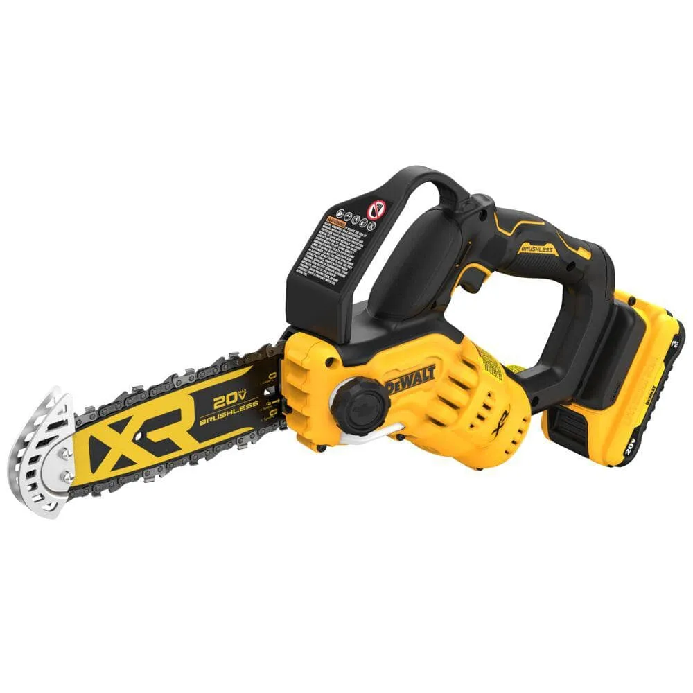 8-Inch 20V Cordless Pruning Chainsaw Kit with 3Ah Battery and Charger - DCCS623L1 - Image 6