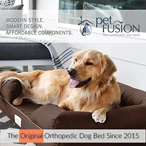 PetFusion Ultimate Orthopedic Dog Bed - Large, 50 x 40 x 13 in, 6-inch CertiPUR-US Memory Foam - Image 2