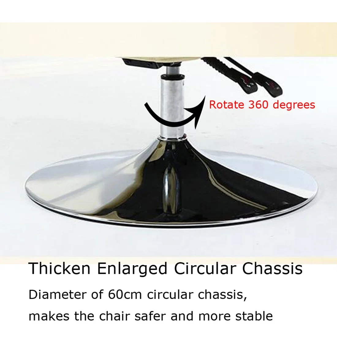 INTBUYING Facial Beauty Spa Salon Chair, White, Pneumatic 440LB Capacity, 360 Degree Rotation - TT-300100 - Image 9