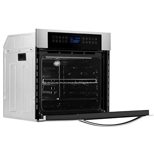 Empava 24 Inch Electric Single Wall Oven, 10 Cooking Functions, Stainless Steel - Image 2