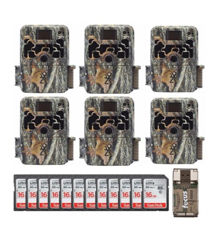 Browning Trail Cameras Dark Ops Extreme (6-Pack) w/ 16GB Cards Bundle ?C Camouflage - Image 2