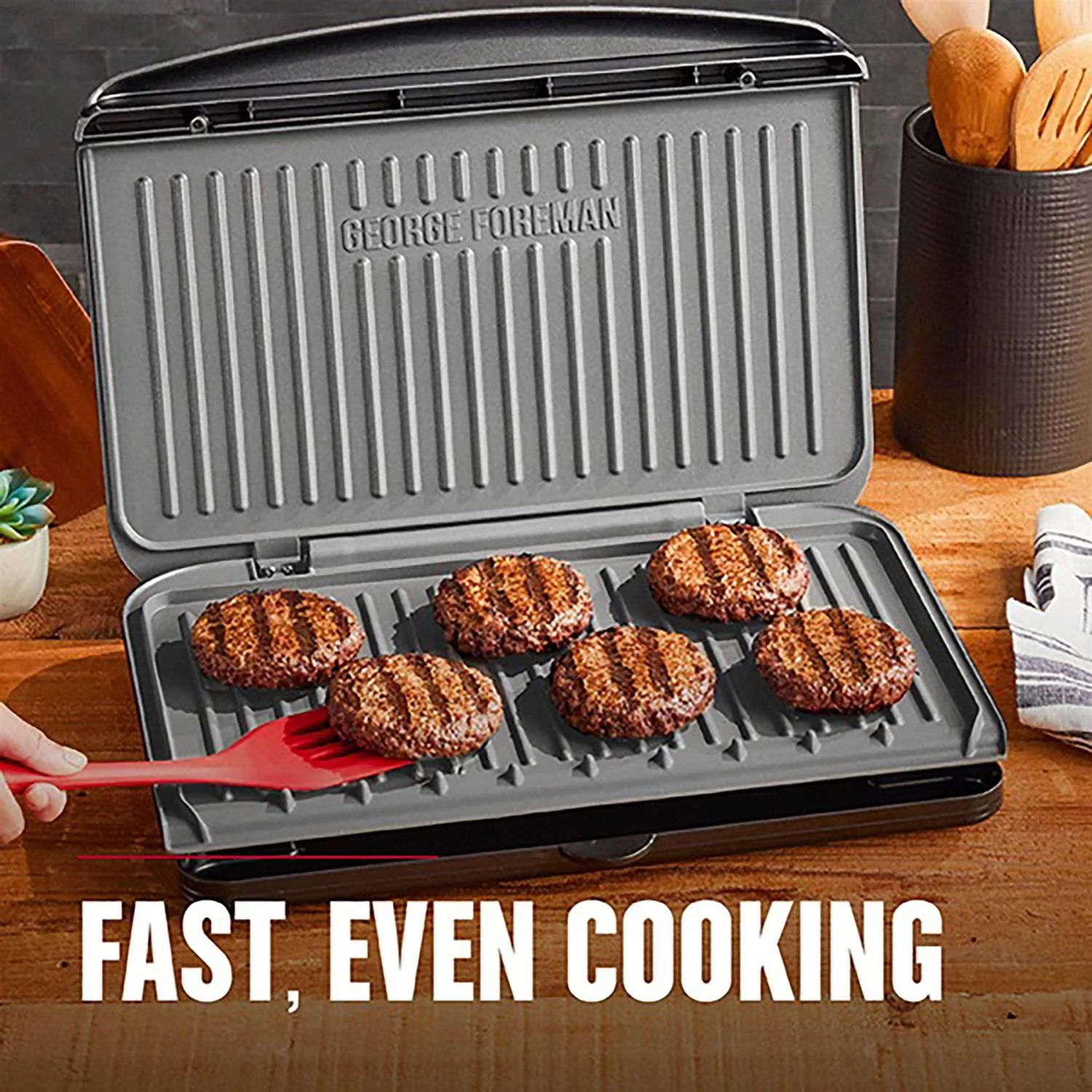 George Foreman Electric Indoor Grill And Panini Press, 9-Serving, 120 sq. in. - Image 2