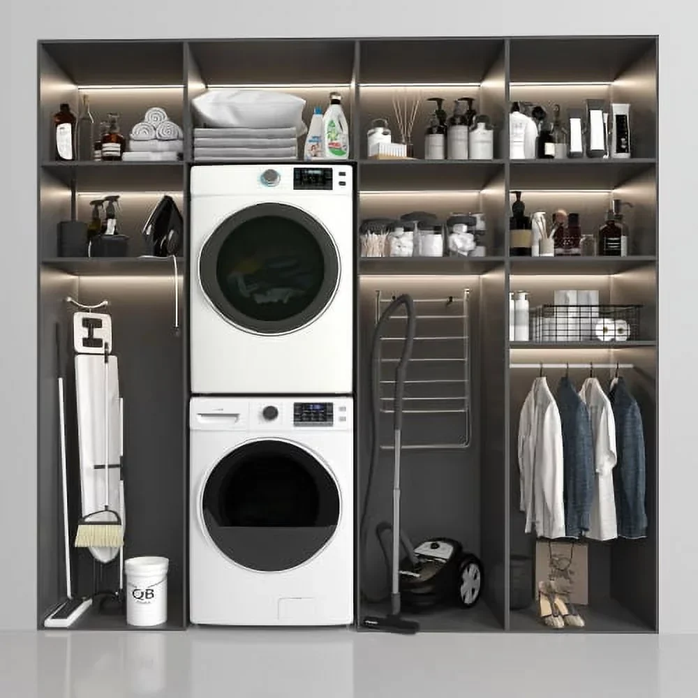 KoolMore Front Load Electric Dryer, 8 Cu. Ft., White, 240V - Image 2