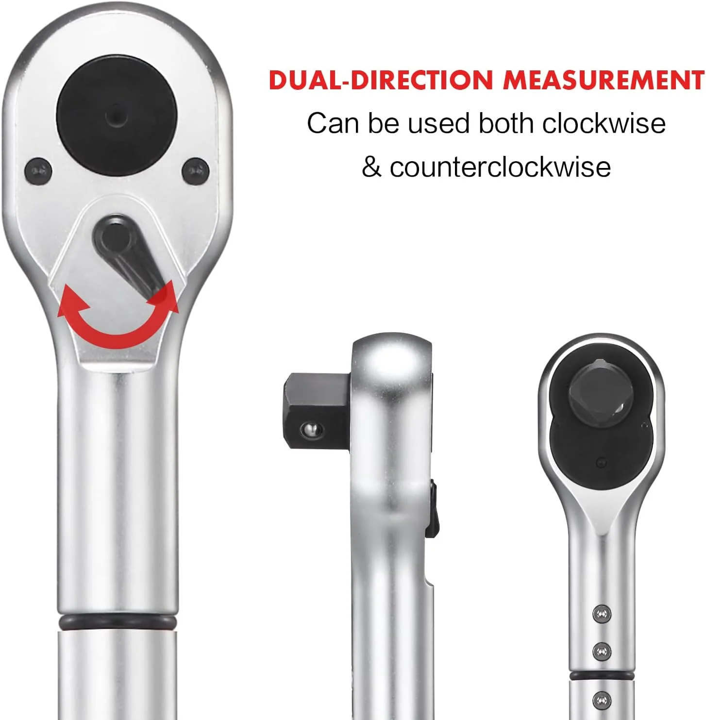 1-Inch Drive Click Torque Wrench, Dual-Scale Adjustable Torque Wrench Set with a Hex Key 200-1000ft.lb / 271-1356.7Nm - Image 19