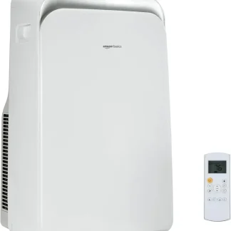 Amazon Basics 3-In-1 Portable Air Conditioner, 10000 BTU ASHRAE/6000 BTU SACC, White