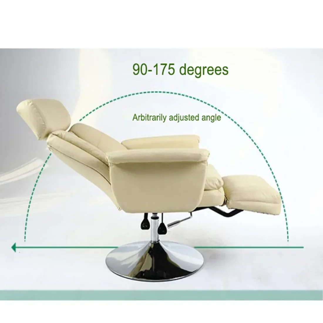 INTBUYING Facial Beauty Spa Salon Chair, White, Pneumatic 440LB Capacity, 360 Degree Rotation - TT-300100 - Image 8