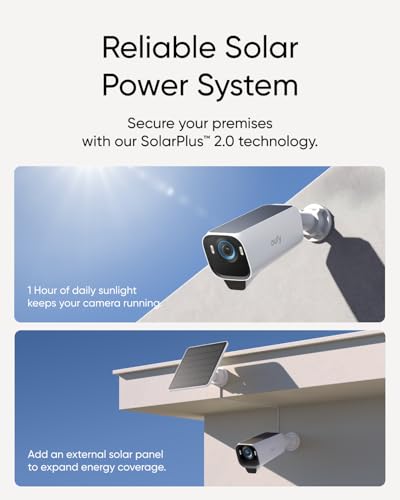 eufy Security eufyCam S3 Pro 4 Cam Kit, Solar Camera Outdoor Wireless, MaxColor Night Vision, 4K Security Camera with Solar Panel, Face Recognition AI, Expandable Local Storage, No Monthly Fee : Electronics - Image 4