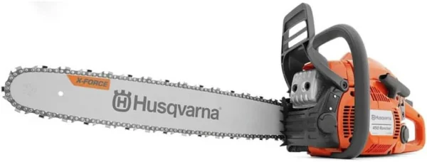 Husqvarna 450 Rancher 20 Inch Gas Chainsaw, 50.2-cc 3.2-HP 2-Cycle X-Torq Engine - 970613120